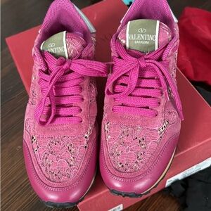 Valentino Garavani Pink Low-Top Sneakers